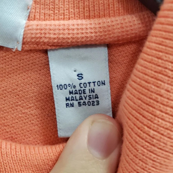 Old Navy Women's Y2K Orange Melon Textured Cap Sleeve Cotton Polo Dress Size S - Picture 5 of 7